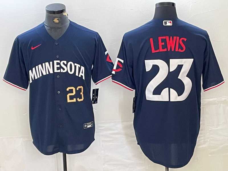 Men's Minnesota Twins #23 Royce Lewis Number 2023 Navy Blue Cool Base Stitched Jerseys,We sell and wholesale Men's Minnesota Twins #23 Royce Lewis Number 2023 Navy Blue Cool Base Stitched Jerseys on line form chian!